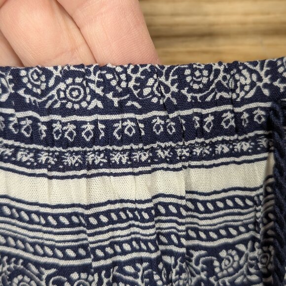 Westport Bohemian Blue and White Maxi Skirt Size 1X - Picture 3 of 7